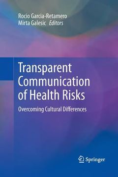 portada Transparent Communication of Health Risks: Overcoming Cultural Differences (en Inglés)