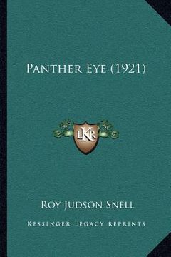 portada panther eye (1921) (en Inglés)