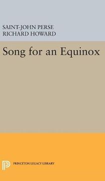 portada Song for an Equinox (Works by St. -John Perse) (in English)