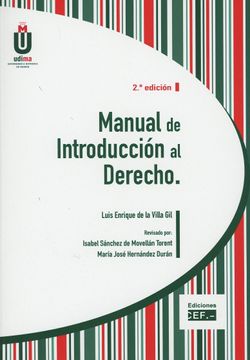 portada Manual de Introducción al Derecho