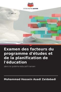 portada Examen des facteurs du programme d'études et de la planification de l'éducation (en Francés)