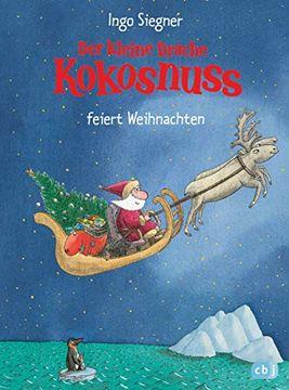 portada Der Kleine Drache Kokosnuss Feiert Weihnachten (Die Abenteuer des Kleinen Drachen Kokosnuss, Band 7) (en Alemán)