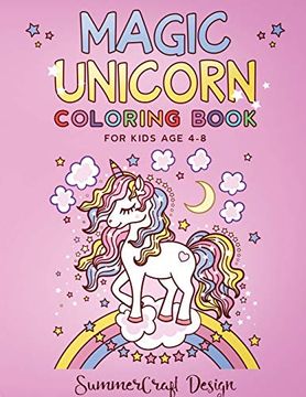 portada Magic Unicorn: A Children'S Coloring Book. For Kids age 4-8. 