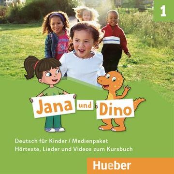 portada Jana und Dino 1: 2 Audio-Cds und 1 dvd zum Kursbuch. Deutsch für Kinder / Medienpaket (en Alemán)