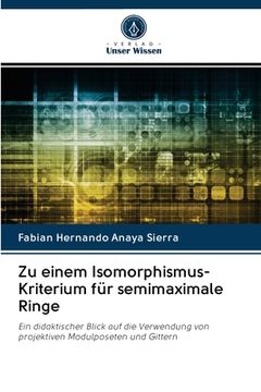 portada Zu einem Isomorphismus-Kriterium für semimaximale Ringe (en Alemán)