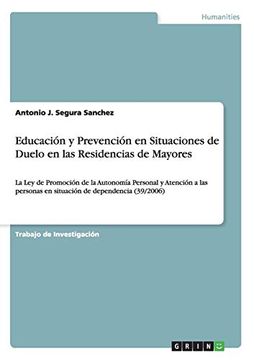 portada Educación y Prevención en Situaciones de Duelo en las Residencias de Mayores (in Spanish)