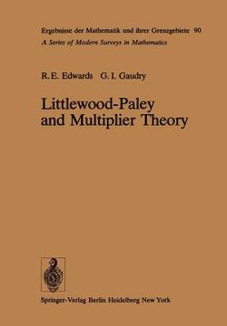 portada littlewood-paley and multiplier theory