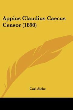 portada appius claudius caecus censor (1890) (en Inglés)