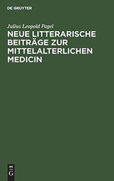 portada Neue Litterarische Beiträge zur Mittelalterlichen Medicin (in German)