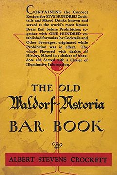 portada The old Waldorf-Astoria bar Book (en Inglés)