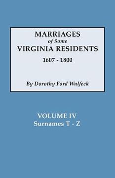 portada marriages of some virginia residents, vol. iv