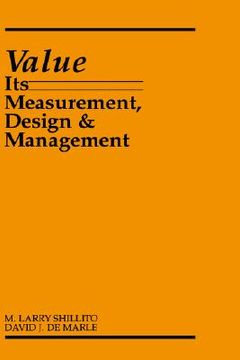 portada Value: Its Measurement, Design, and Management (in English)