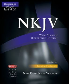 portada Nkjv Wide Margin Reference Bible, Black Calf Split Leather, Red-Letter Text, Nk744: Xrm 