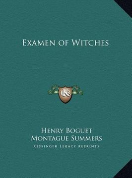 portada examen of witches (en Inglés)
