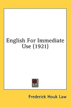 portada english for immediate use (1921) (en Inglés)