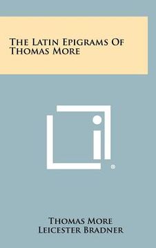 portada the latin epigrams of thomas more (en Inglés)