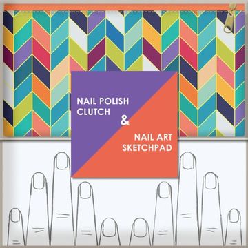 portada Nail Polish Clutch + Nail art Sketchpad 