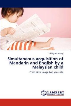 portada simultaneous acquisition of mandarin and english by a malaysian child (en Inglés)