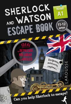 portada Sherlock & Watson. Escape Book per Repassar Anglès. 11-12 Anys (en Catalá)