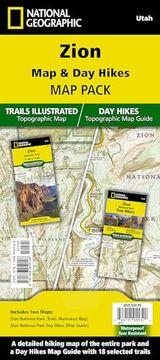 portada Zion National day Hikes and National Park [Map Pack Bundle] (National Geographic Trails Illustrated Map) (in English)