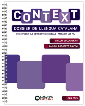 portada Context. Dossier de Llengua Catalana. Batxillerat 2024 (en Catalá)