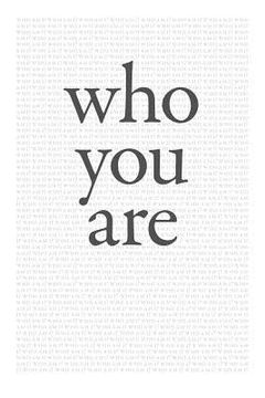portada who you are (en Inglés)