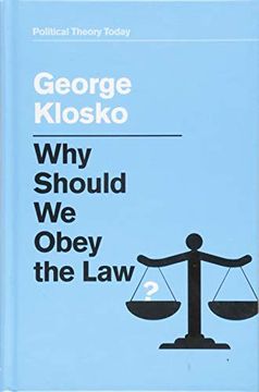 portada Why Should we Obey the Law? (Political Theory Today) (en Inglés)