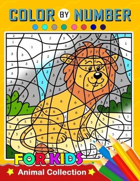 portada Color by Number for Kids: Animal Collection Activity Book 