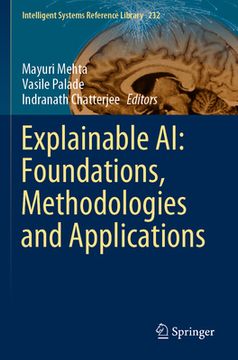 portada Explainable Ai: Foundations, Methodologies and Applications (en Inglés)