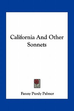 portada california and other sonnets (en Inglés)