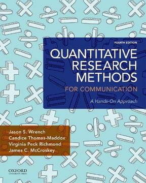 portada Quantitative Research Methods for Communication: A Hands-On Approach (en Inglés)