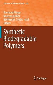 portada synthetic biodegradable polymers (en Inglés)