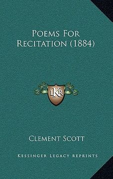 portada poems for recitation (1884) (en Inglés)