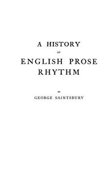 portada A History of English Prose Rhythm (in English)