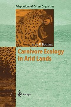 portada carnivore ecology in arid lands (en Inglés)