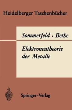 portada Elektronentheorie der Metalle (Heidelberger Taschenbücher) (German Edition)
