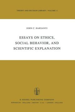 portada Essays on Ethics, Social Behaviour, and Scientific Explanation (en Inglés)