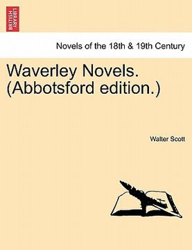 portada waverley novels. (abbotsford edition.)