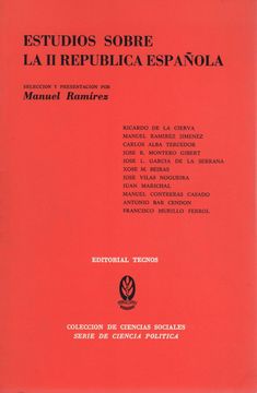 portada Estudios Sobre la ii República Española.