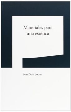 portada Materiales Para una Estetica (in Spanish)