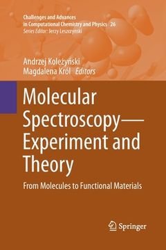 portada Molecular Spectroscopy--Experiment and Theory: From Molecules to Functional Materials (en Inglés)