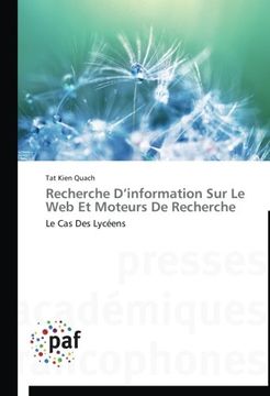 portada Recherche D'Information Sur Le Web Et Moteurs de Recherche