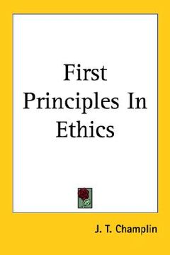portada first principles in ethics (en Inglés)
