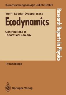 portada ecodynamics: contributions to theoretical ecology