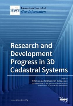 portada Research and Development Progress in 3D Cadastral Systems (en Inglés)