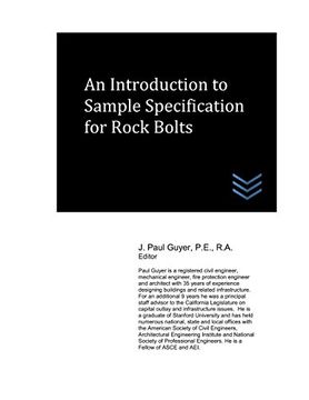 portada An Introduction to Sample Specification for Rock Bolts 