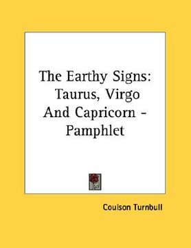 portada the earthy signs: taurus, virgo and capricorn - pamphlet