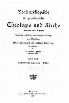 portada Realencyklopädie für protestantische theologie und kirche (en Alemán)