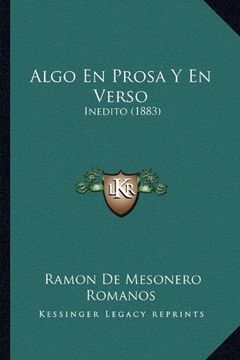 portada Algo en Prosa y en Verso: Inedito (1883)