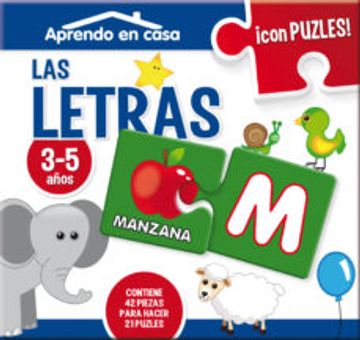 portada Aprendo en Casa con Puzles Educativos: Las Letras (in Spanish)
